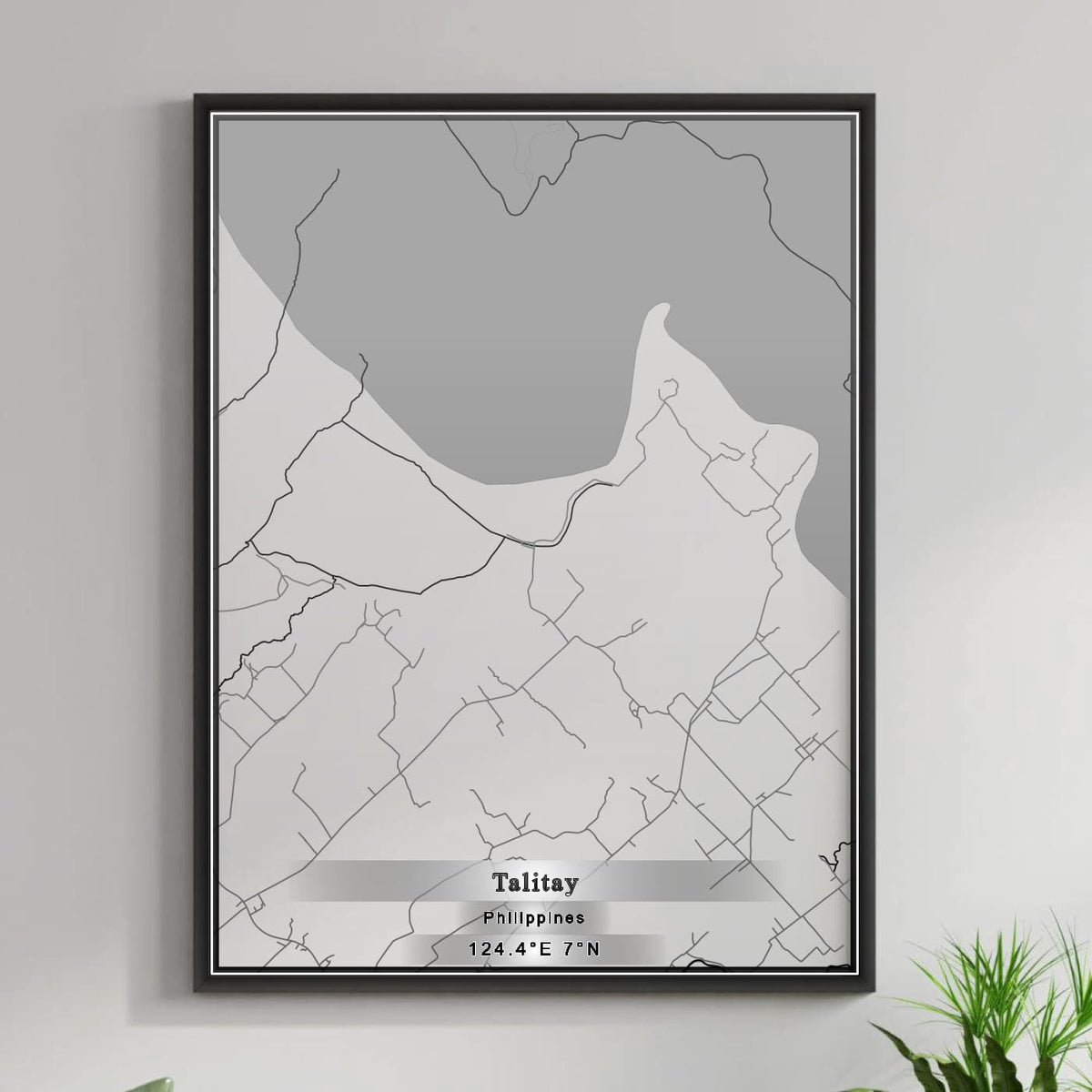 ROAD MAP OF TALITAY, PHILIPPINES BY MAPBAKES