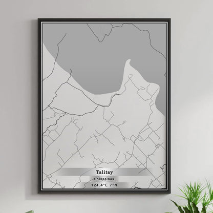 ROAD MAP OF TALITAY, PHILIPPINES BY MAPBAKES