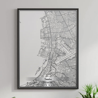 ROAD MAP OF TAMBO, PHILIPPINES BY MAPBAKES