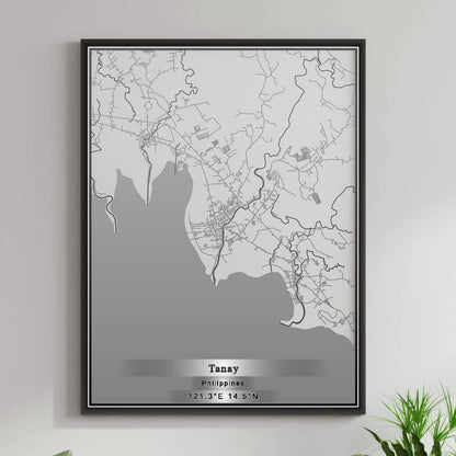 ROAD MAP OF TANAY, PHILIPPINES BY MAPBAKES
