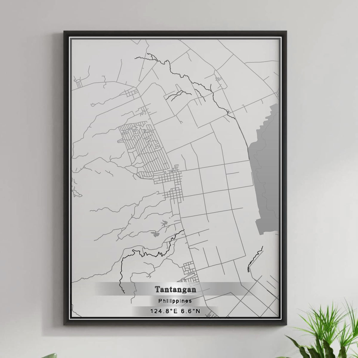 ROAD MAP OF TANTANGAN, PHILIPPINES BY MAPBAKES