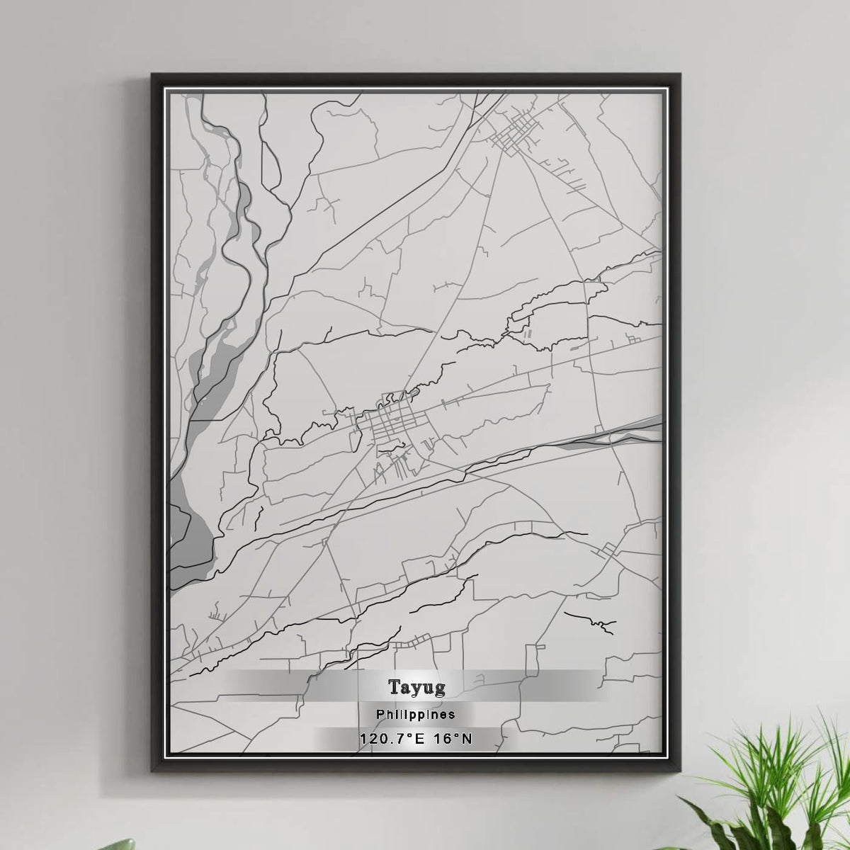 ROAD MAP OF TAYUG, PHILIPPINES BY MAPBAKES