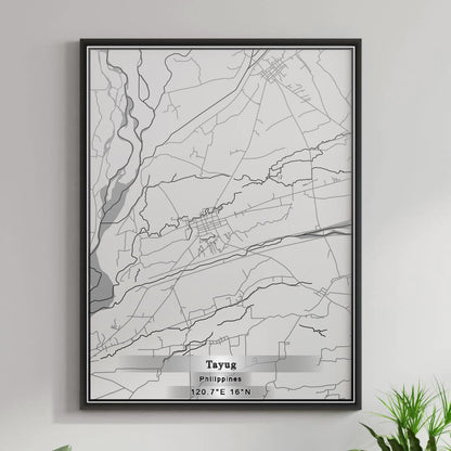 ROAD MAP OF TAYUG, PHILIPPINES BY MAPBAKES