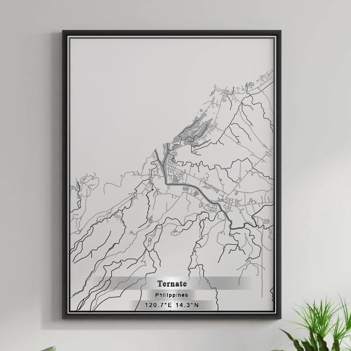ROAD MAP OF TERNATE, PHILIPPINES BY MAPBAKES