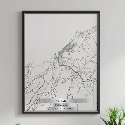 ROAD MAP OF TERNATE, PHILIPPINES BY MAPBAKES