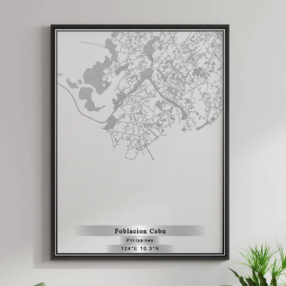 ROAD MAP OF POBLACION CEBU, PHILIPPINES BY MAPBAKES