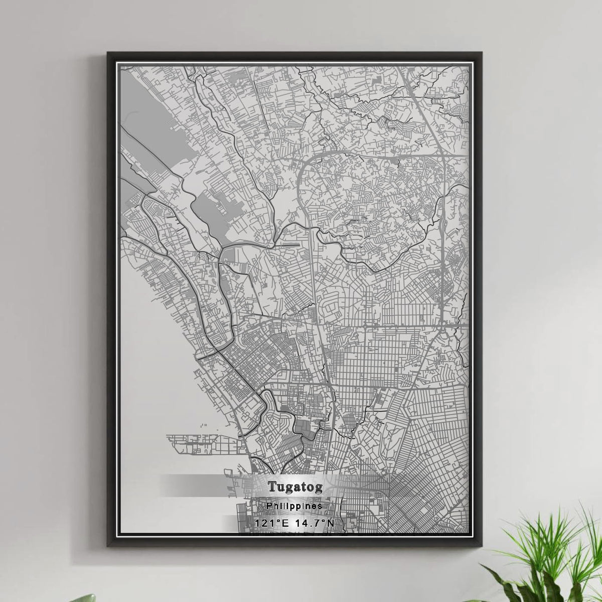 ROAD MAP OF TUGATOG, PHILIPPINES BY MAPBAKES