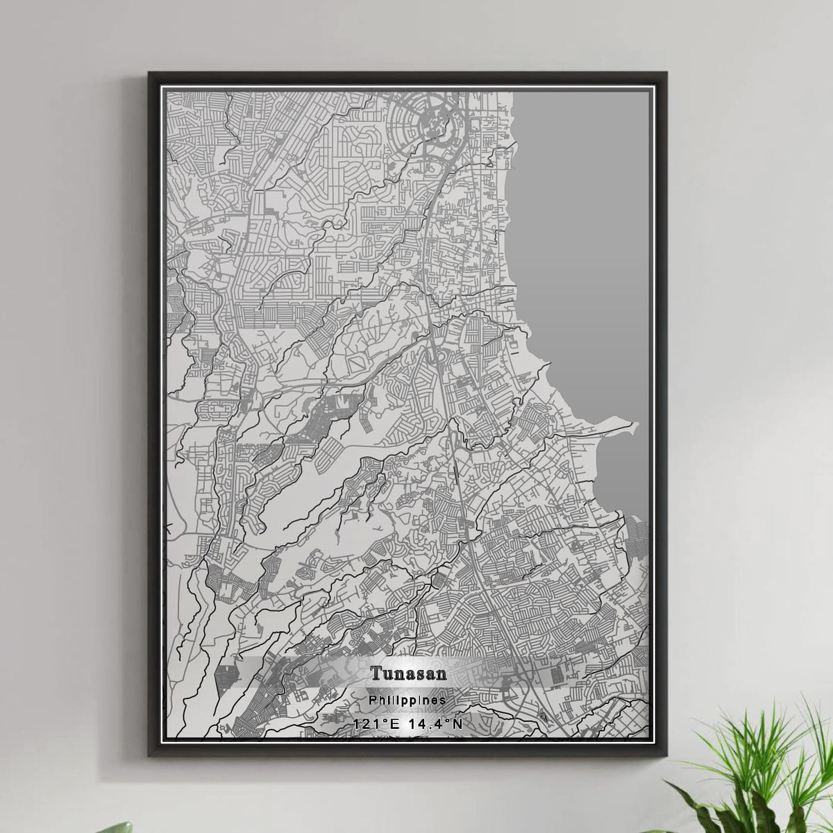 ROAD MAP OF TUNASAN, PHILIPPINES BY MAPBAKES