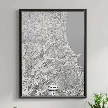 ROAD MAP OF TUNASAN, PHILIPPINES BY MAPBAKES