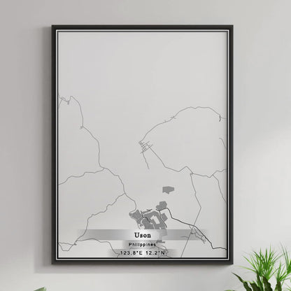 ROAD MAP OF USON, PHILIPPINES BY MAPBAKES