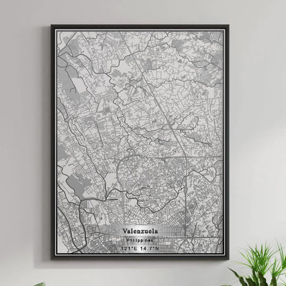ROAD MAP OF VALENZUELA, PHILIPPINES BY MAPBAKES
