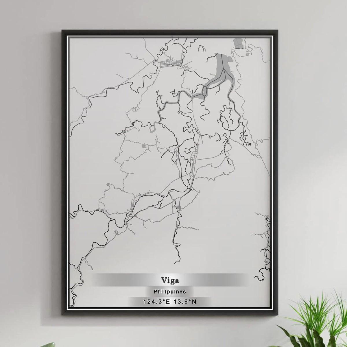 ROAD MAP OF VIGA, PHILIPPINES BY MAPBAKES