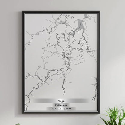 ROAD MAP OF VIGA, PHILIPPINES BY MAPBAKES