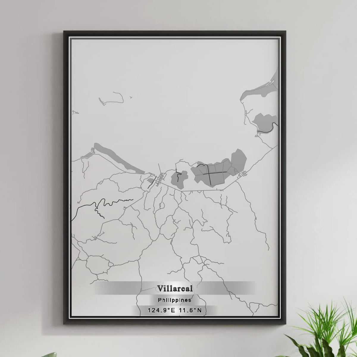 ROAD MAP OF VILLAREAL, PHILIPPINES BY MAPBAKES