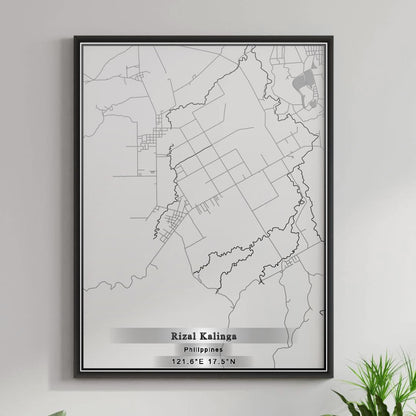 ROAD MAP OF RIZAL KALINGA, PHILIPPINES BY MAPBAKES