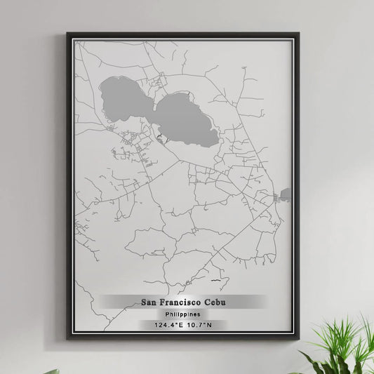 ROAD MAP OF SAN FRANCISCO CEBU, PHILIPPINES BY MAPBAKES