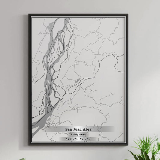 ROAD MAP OF SAN JUAN ABRA, PHILIPPINES BY MAPBAKES