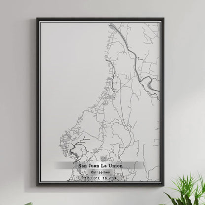ROAD MAP OF SAN JUAN LA UNION, PHILIPPINES BY MAPBAKES