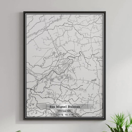 ROAD MAP OF SAN MIGUEL BULACAN, PHILIPPINES BY MAPBAKES