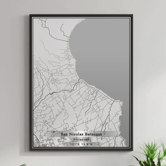 ROAD MAP OF SAN NICOLAS BATANGAS, PHILIPPINES BY MAPBAKES