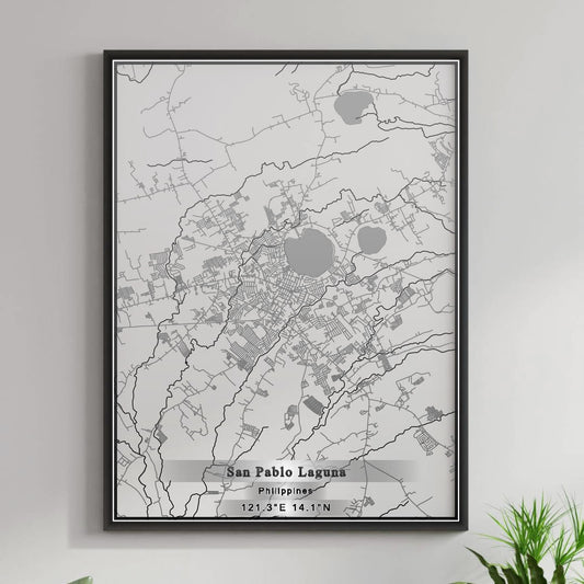 ROAD MAP OF SAN PABLO LAGUNA, PHILIPPINES BY MAPBAKES