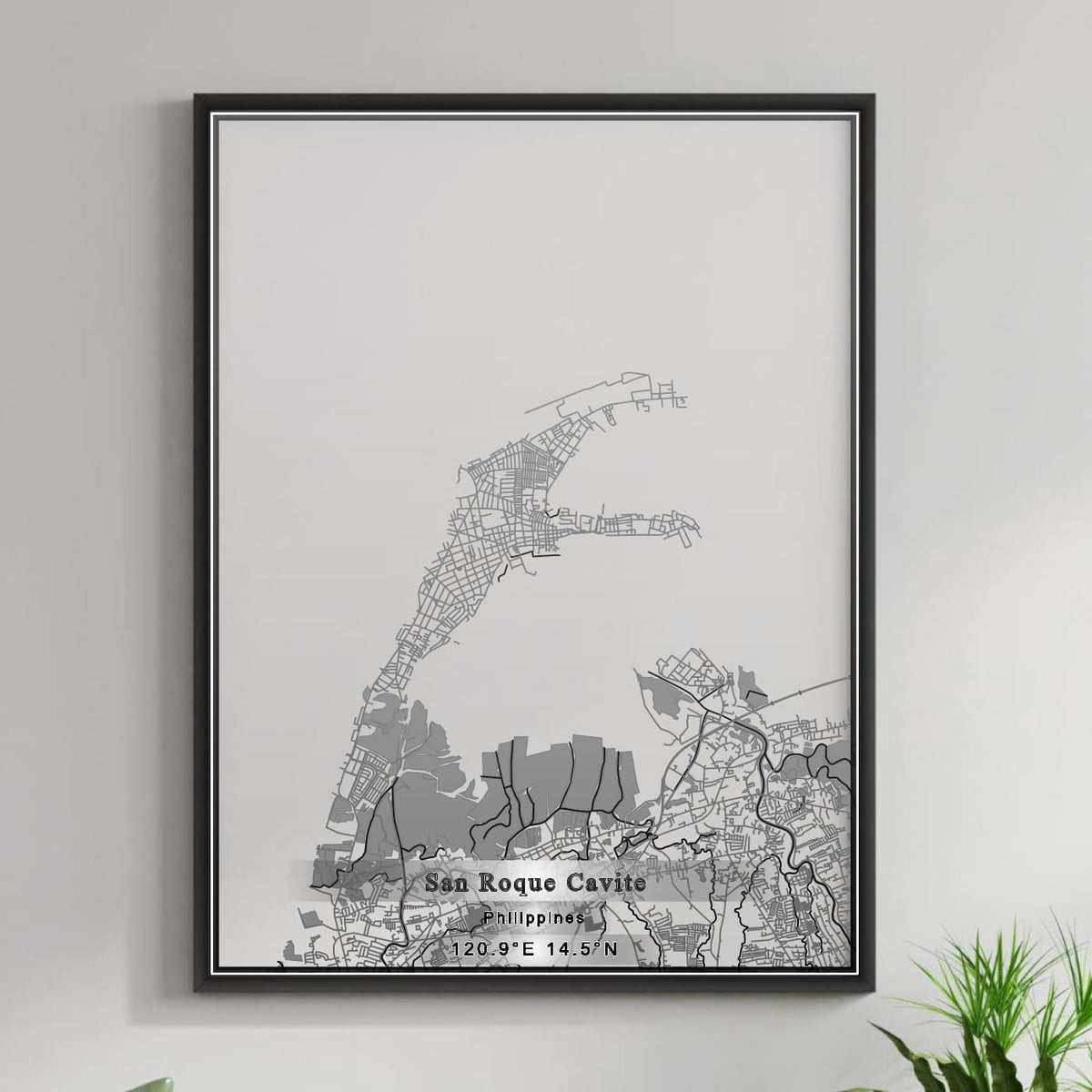 ROAD MAP OF SAN ROQUE CAVITE, PHILIPPINES BY MAPBAKES