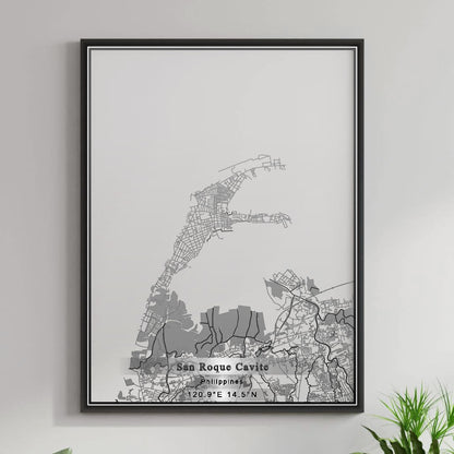 ROAD MAP OF SAN ROQUE CAVITE, PHILIPPINES BY MAPBAKES