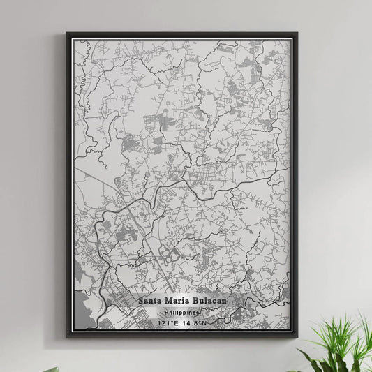 ROAD MAP OF SANTA MARIA BULACAN, PHILIPPINES BY MAPBAKES