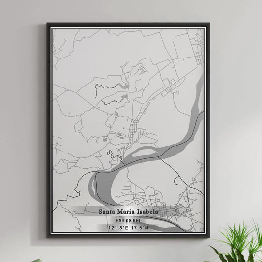 ROAD MAP OF SANTA MARIA ISABELA, PHILIPPINES BY MAPBAKES