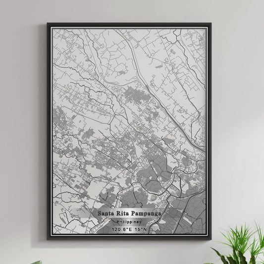 ROAD MAP OF SANTA RITA PAMPANGA, PHILIPPINES BY MAPBAKES