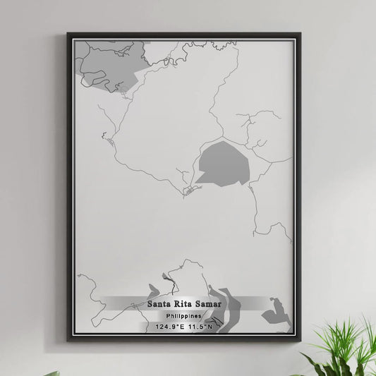 ROAD MAP OF SANTA RITA SAMAR, PHILIPPINES BY MAPBAKES