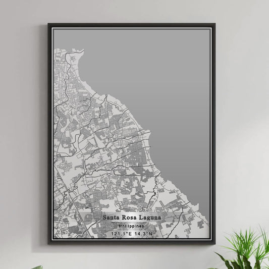 ROAD MAP OF SANTA ROSA LAGUNA, PHILIPPINES BY MAPBAKES