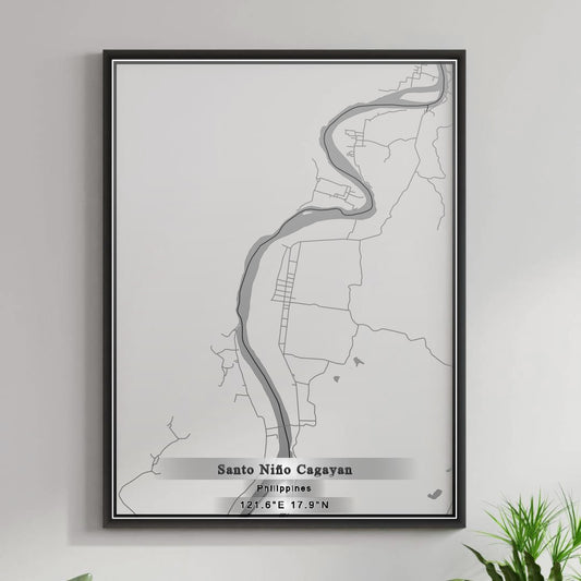 ROAD MAP OF SANTO NIÑO CAGAYAN, PHILIPPINES BY MAPBAKES