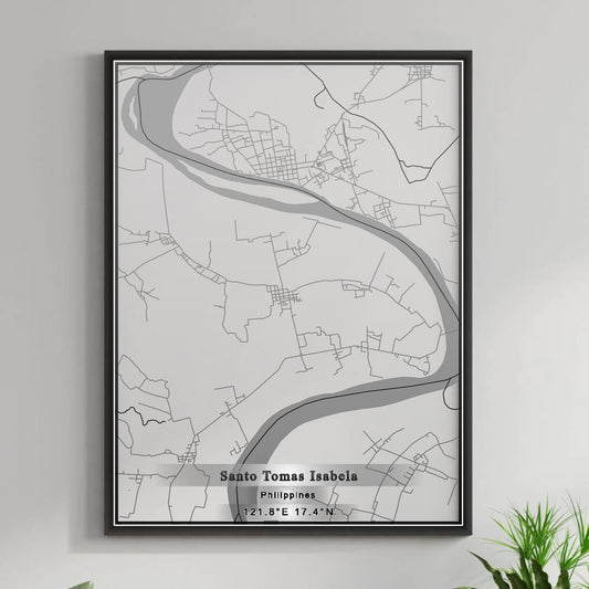 ROAD MAP OF SANTO TOMAS ISABELA, PHILIPPINES BY MAPBAKES