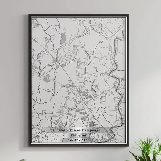 ROAD MAP OF SANTO TOMAS PAMPANGA, PHILIPPINES BY MAPBAKES