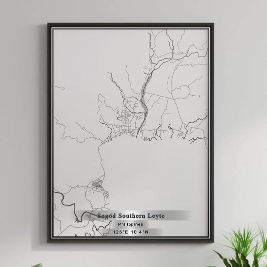 ROAD MAP OF SOGOD SOUTHERN LEYTE, PHILIPPINES BY MAPBAKES
