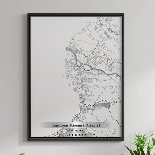 ROAD MAP OF TAGOLOAN MISAMIS ORIENTAL, PHILIPPINES BY MAPBAKES