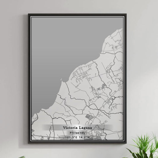 ROAD MAP OF VICTORIA LAGUNA, PHILIPPINES BY MAPBAKES