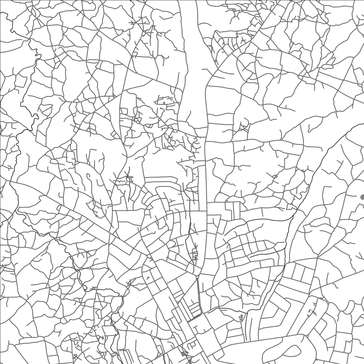 ROAD MAP OF ARUA, UGANDA BY MAPBAKES