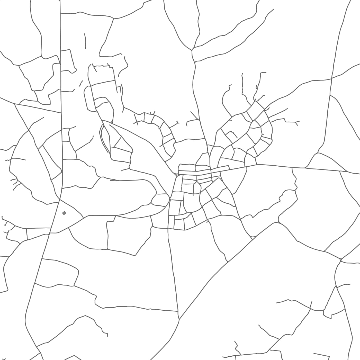 ROAD MAP OF BOMBO, UGANDA BY MAPBAKES