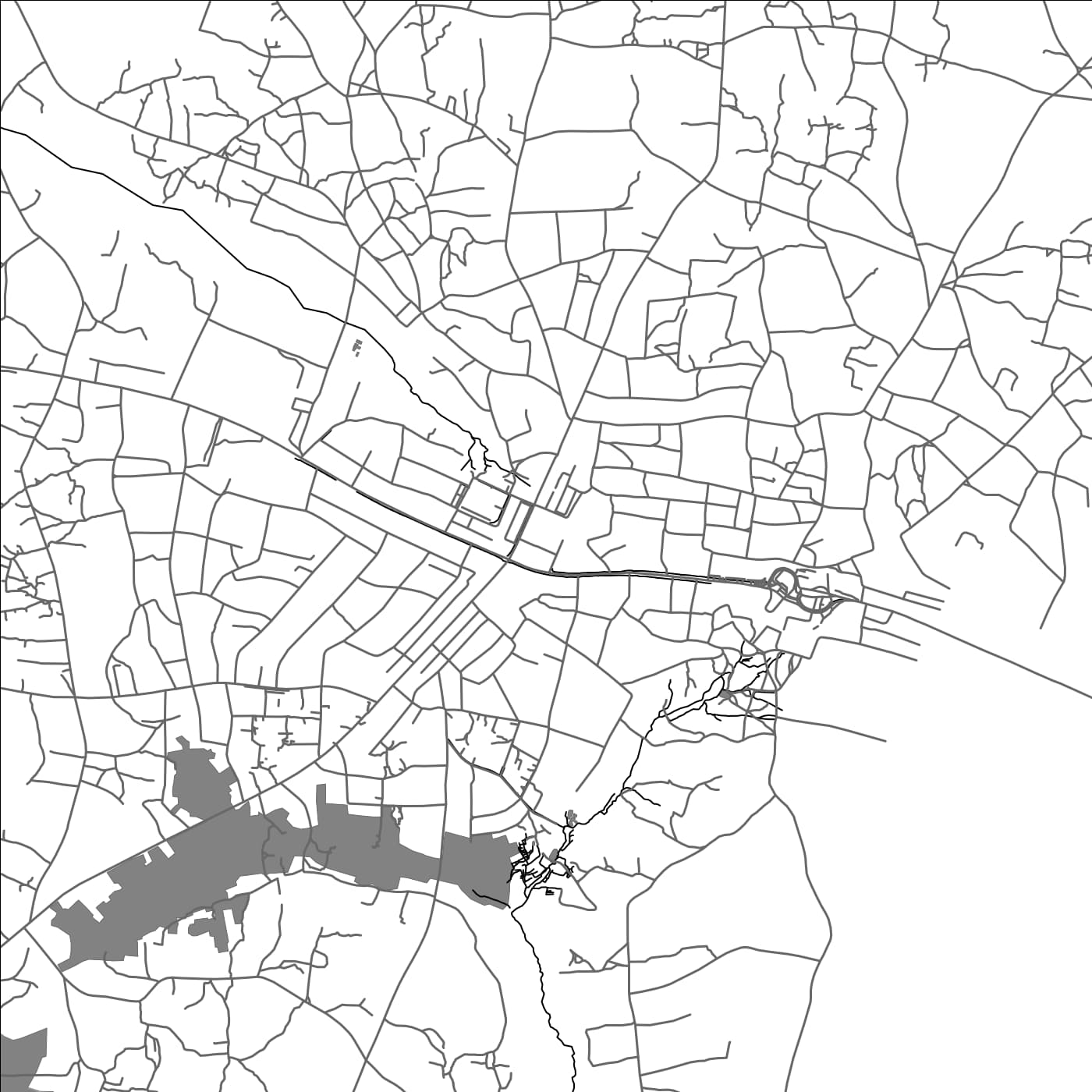 ROAD MAP OF BUSIA, UGANDA BY MAPBAKES