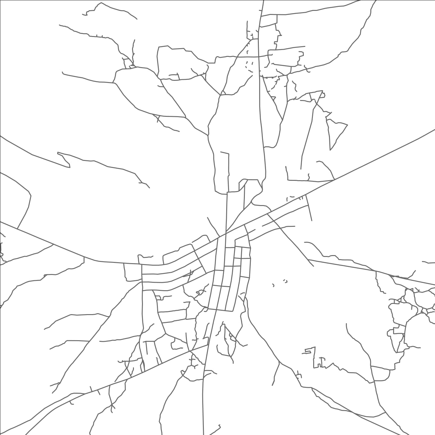 ROAD MAP OF KALONGO, UGANDA BY MAPBAKES