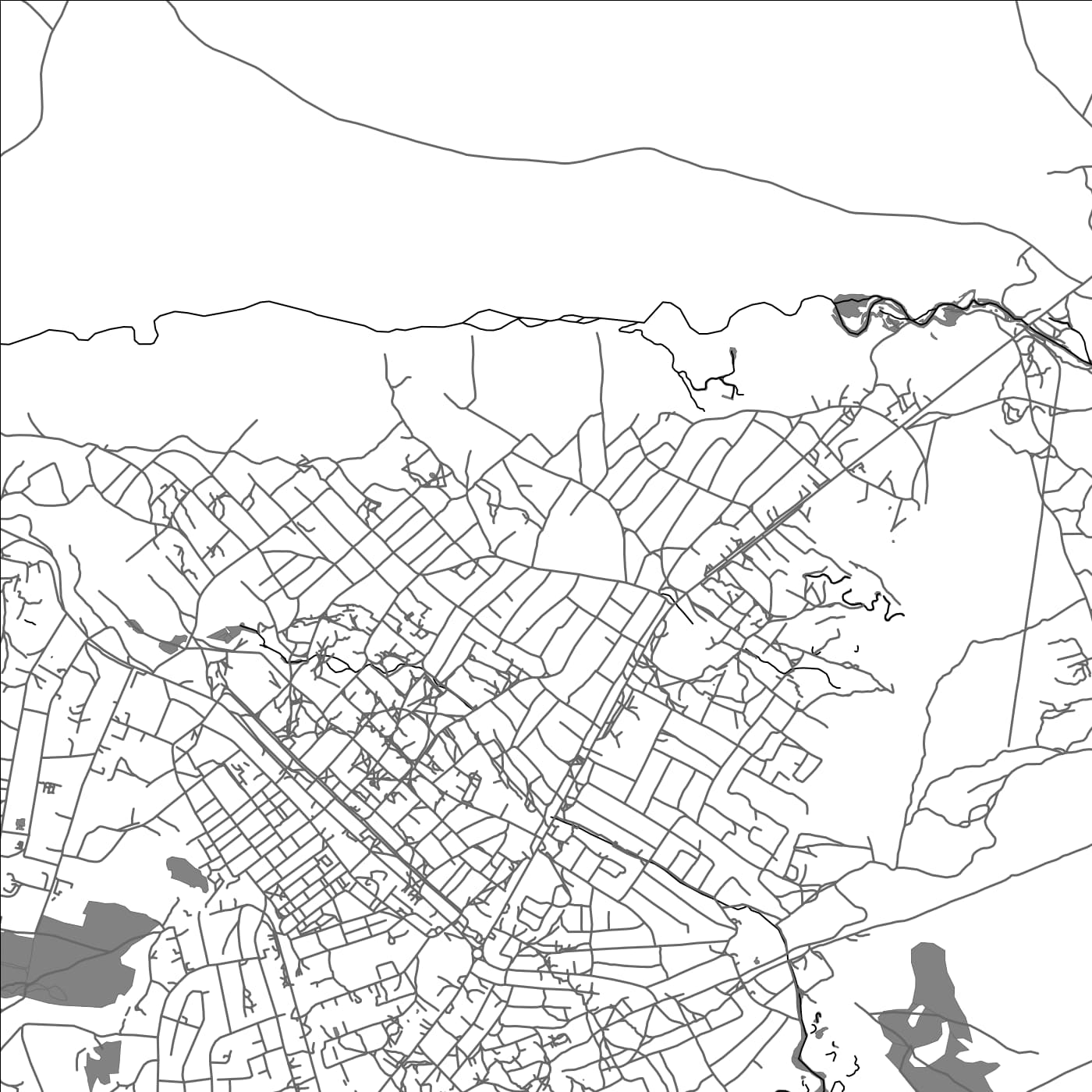 ROAD MAP OF KASESE, UGANDA BY MAPBAKES