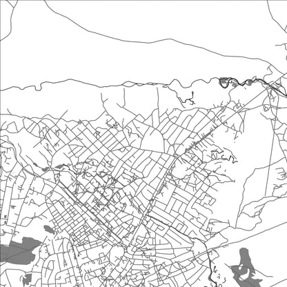 ROAD MAP OF KASESE, UGANDA BY MAPBAKES