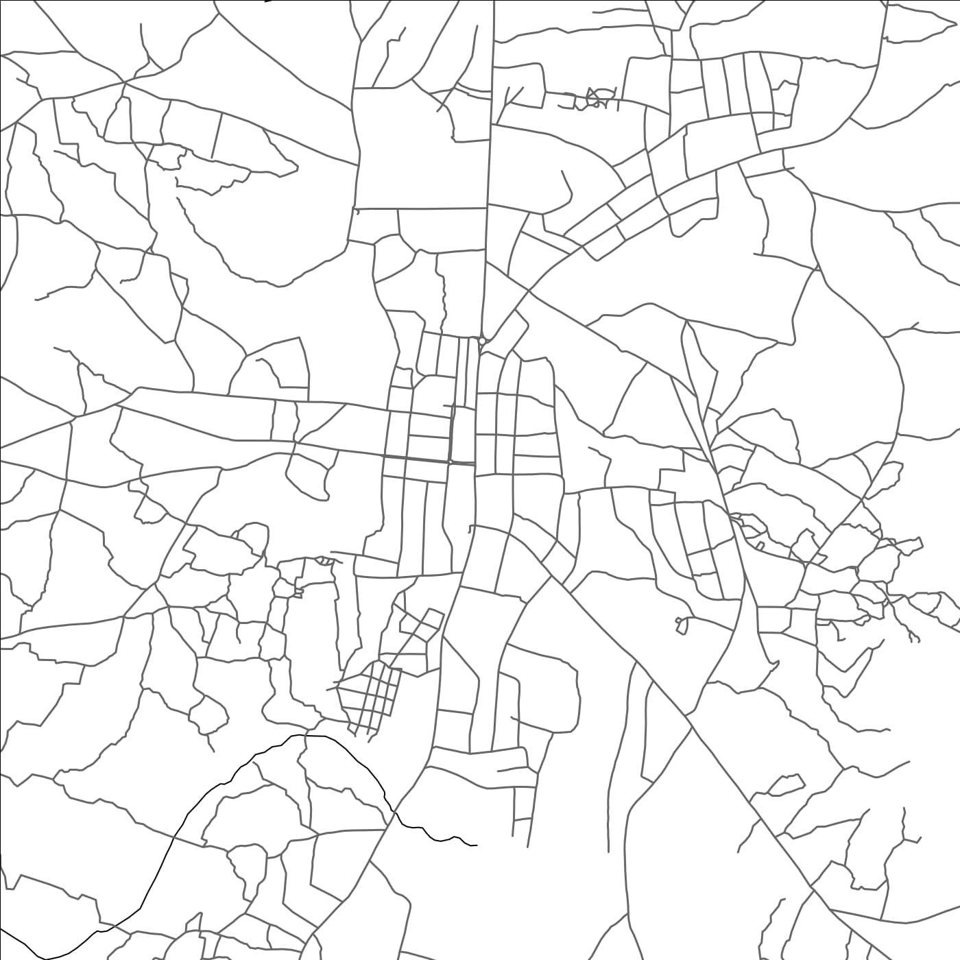 ROAD MAP OF KOBOKO, UGANDA BY MAPBAKES