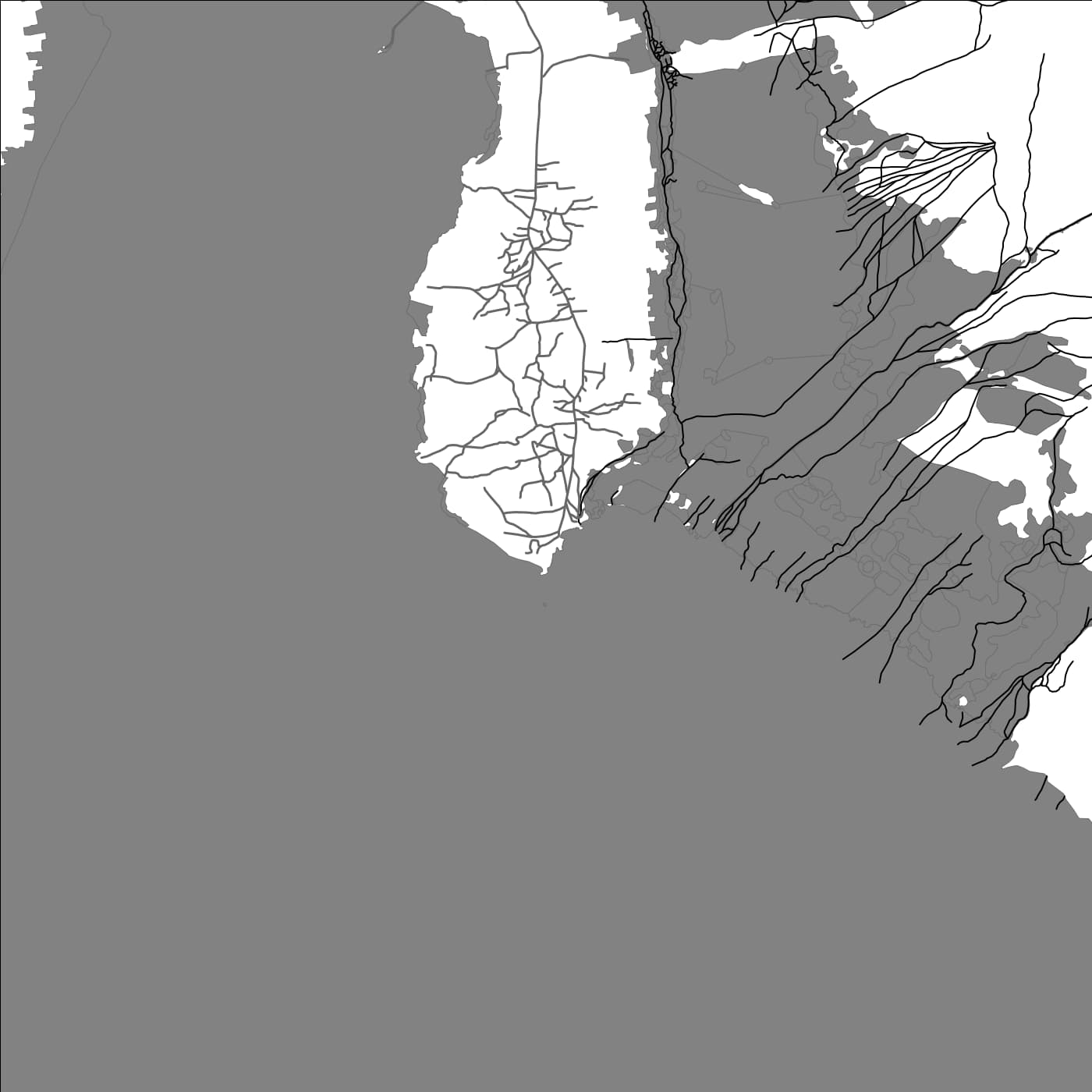 ROAD MAP OF MAJANJI, UGANDA BY MAPBAKES