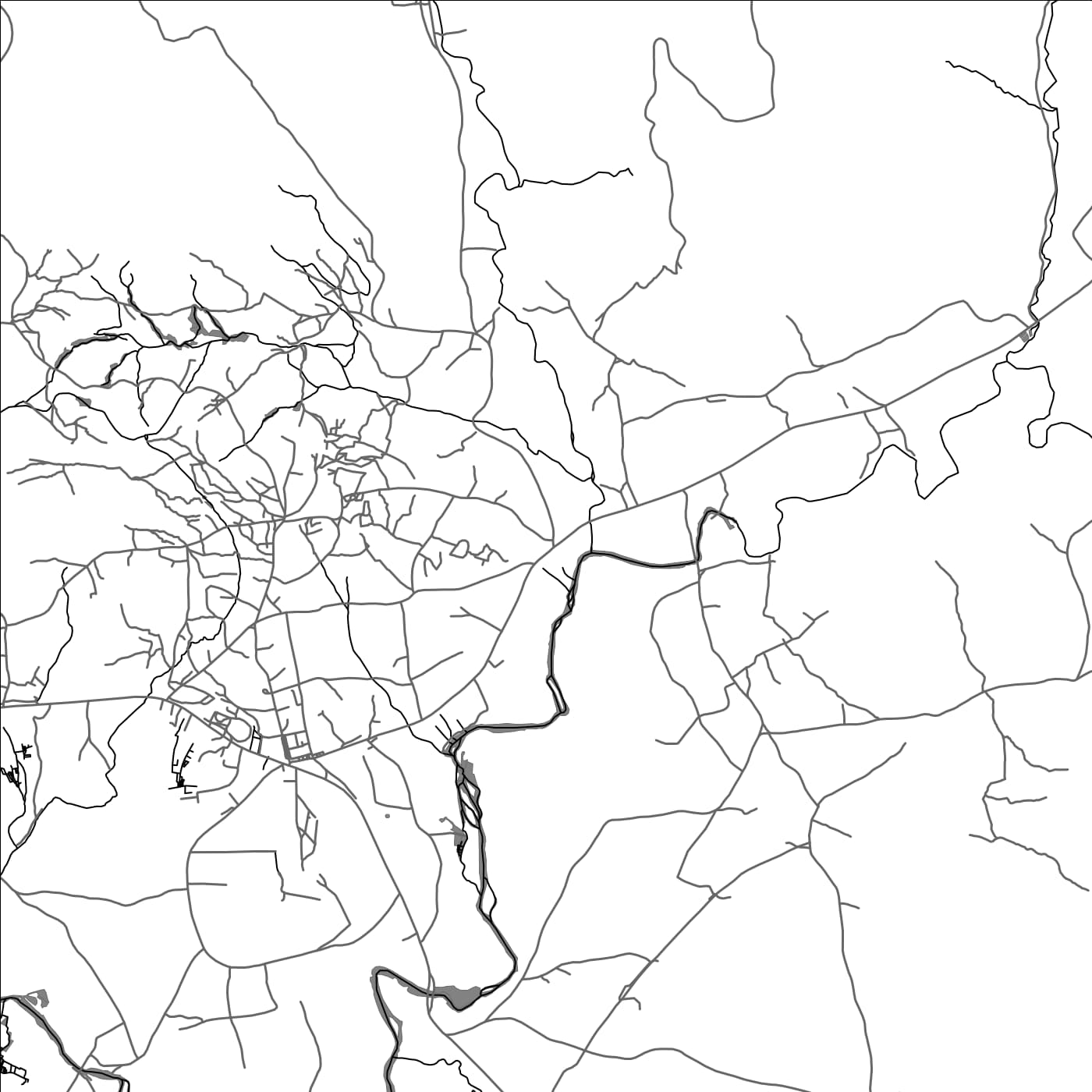 ROAD MAP OF MANAFWA, UGANDA BY MAPBAKES