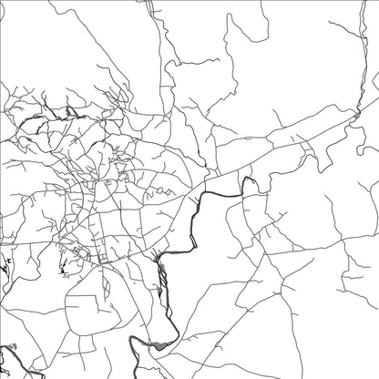 ROAD MAP OF MANAFWA, UGANDA BY MAPBAKES