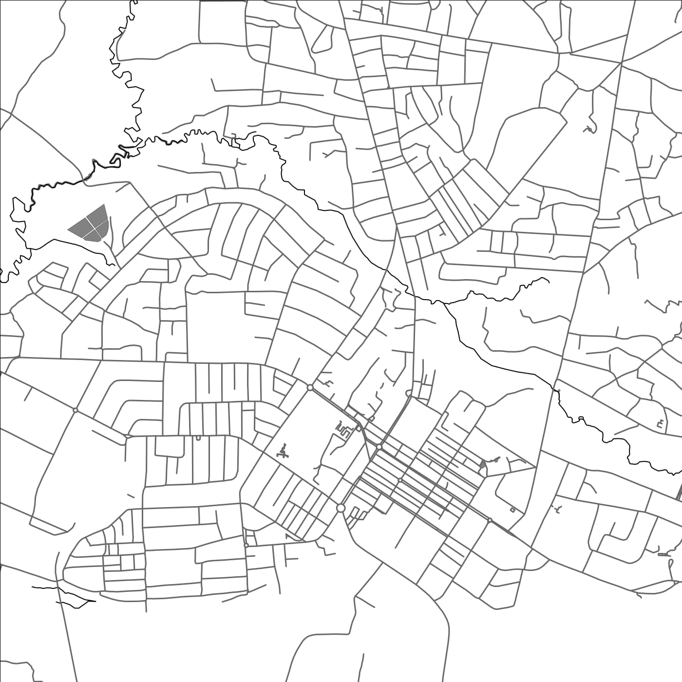 ROAD MAP OF MBALE, UGANDA BY MAPBAKES