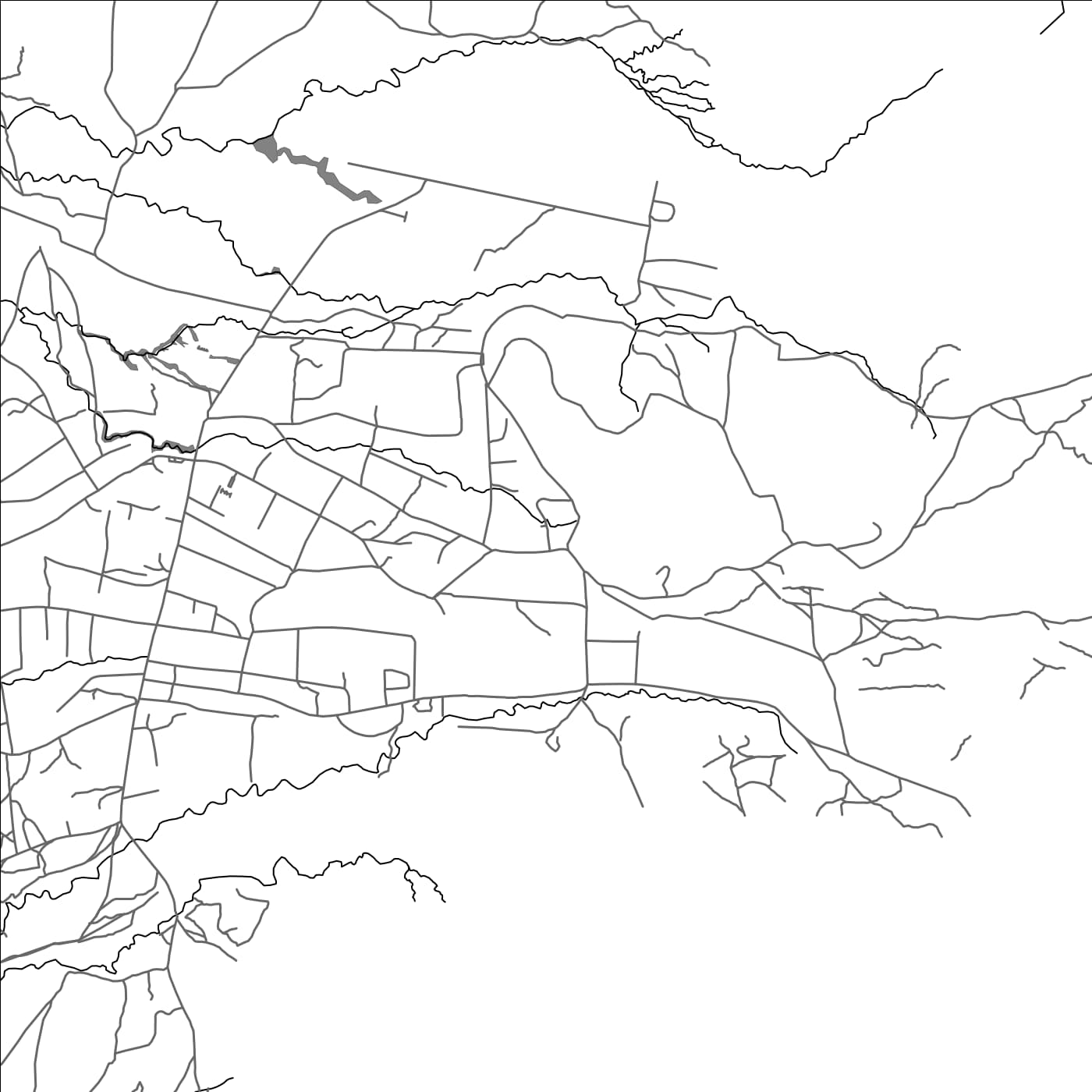 ROAD MAP OF MOROTO, UGANDA BY MAPBAKES